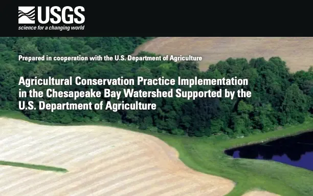 Agricultural Conservation Practice Implementation in the Chesapeake Bay Watershed Supported by the U.S. Department of Agriculture